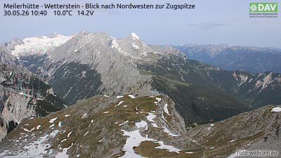 Webcam Meilerhütte – Blick ins Wetterstein